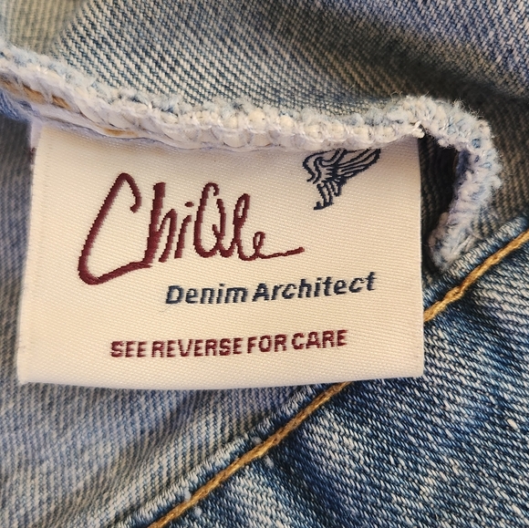 Chiqle Girls Junior Jean Blue Jacket Vest Sz L - Picture 10 of 13